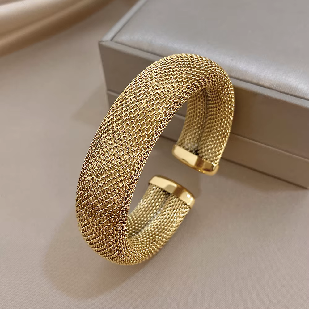 Greatera – Bracelet ouvert en acier inoxydable