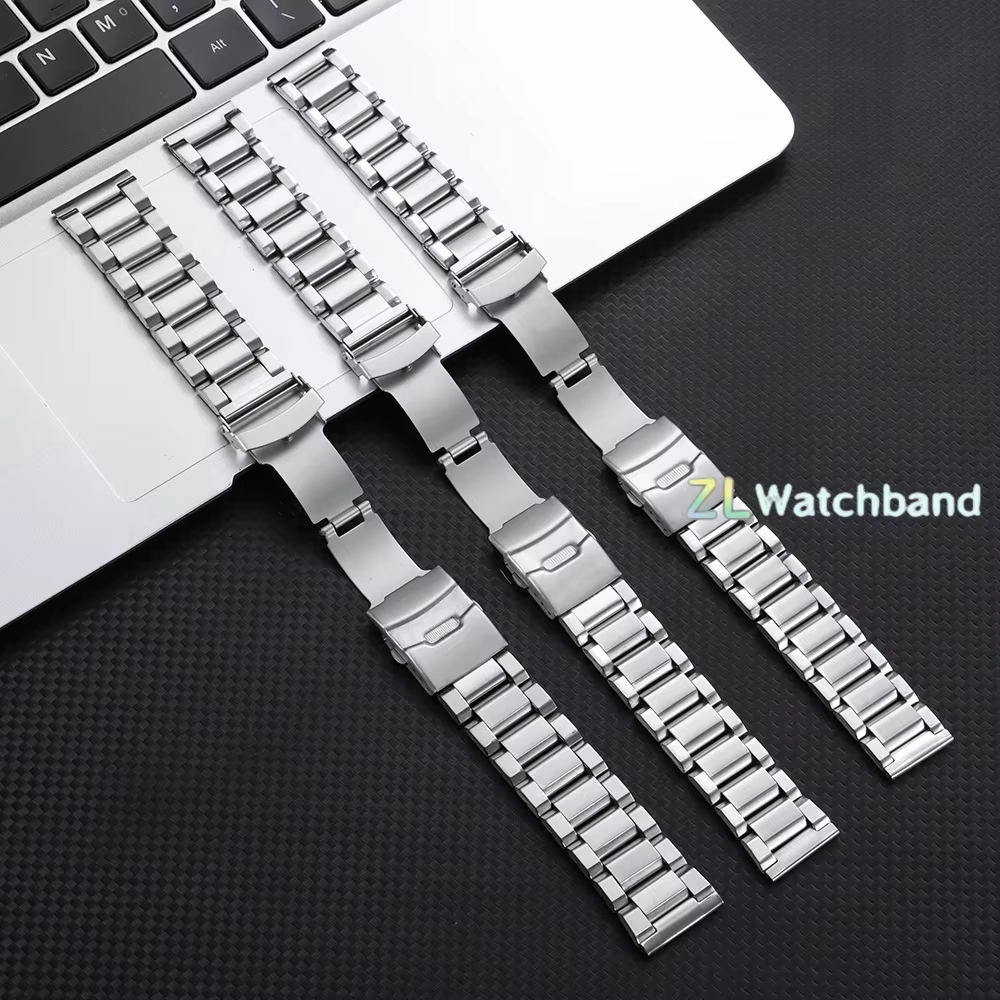 Bracelet de montre en métal 20mm 22mm 24mm pour Seiko