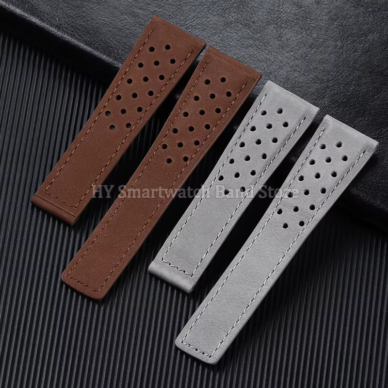 Bracelet de montre en cuir de vache pour Tag Heuer