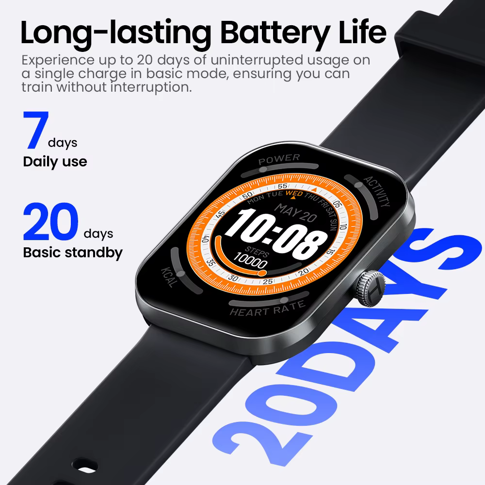 HAYLOU montre S6 Smartwatch 2.01 "Display HD