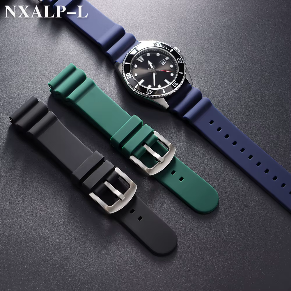 Bracelet de montre en Silicone pour hommes