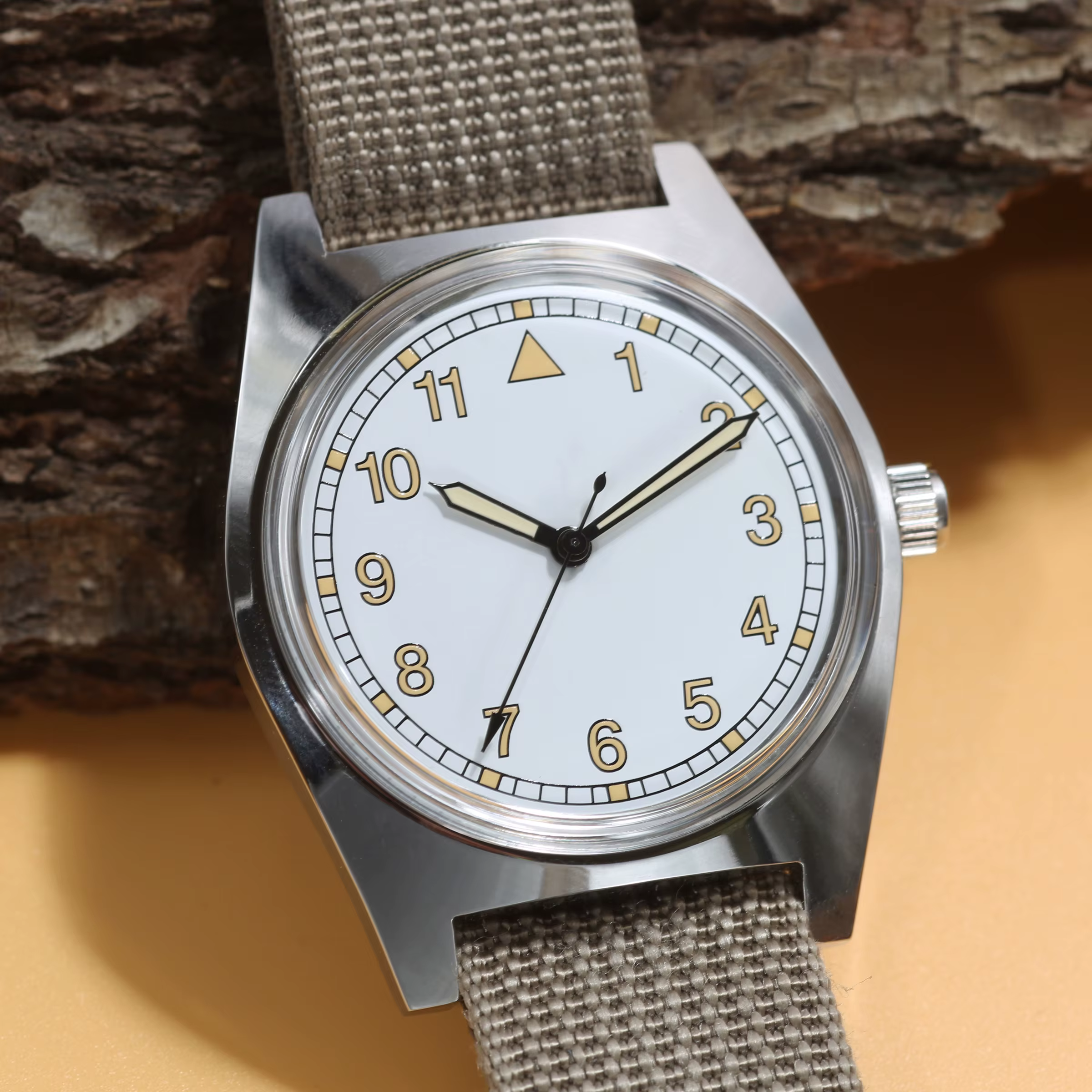 Montre mécanique pilote 7120 – Remontage manuel 36 mm