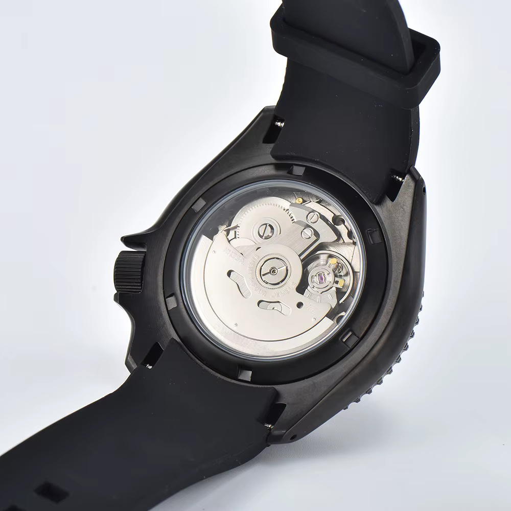 Montre étanche en acier inoxydable avec lunette en céramique