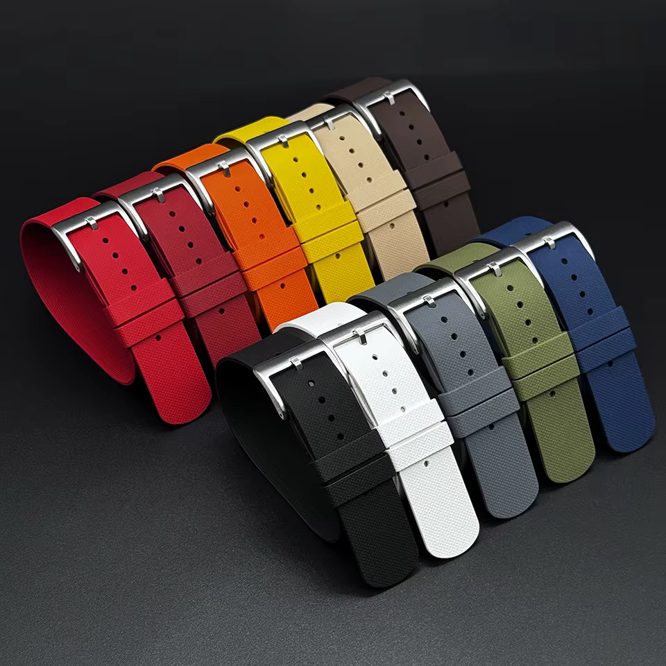 Nouveau bracelet de montre sport en caoutchouc FKM