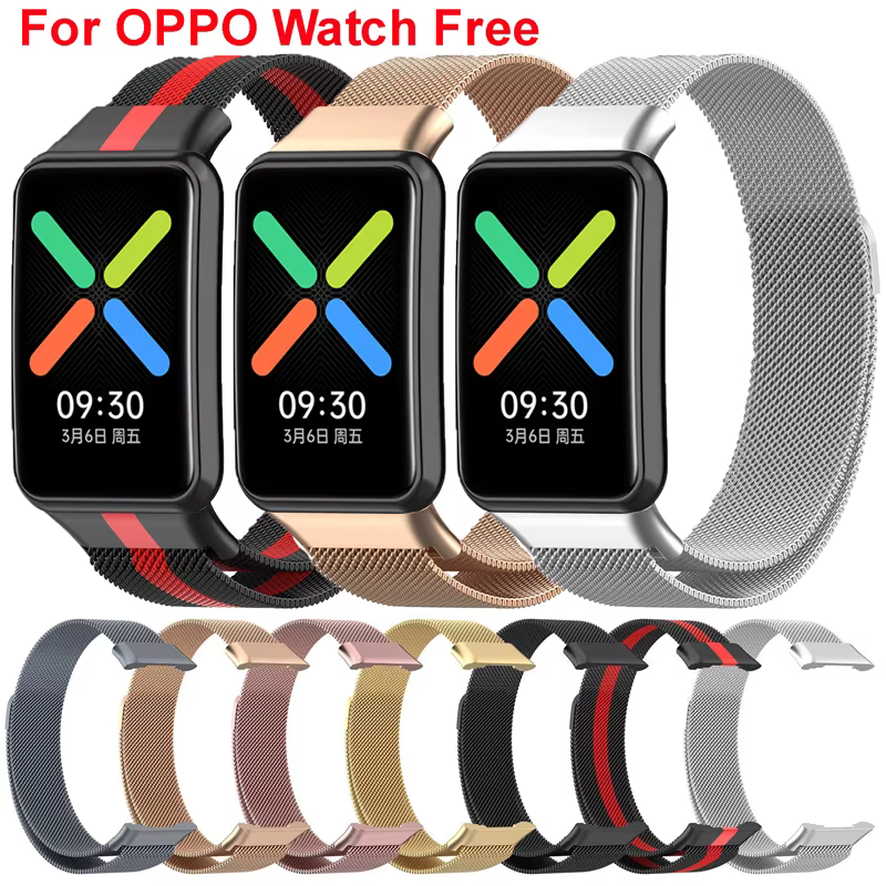 Pour montre OPPO Bracelet en acier inoxydable gratuit