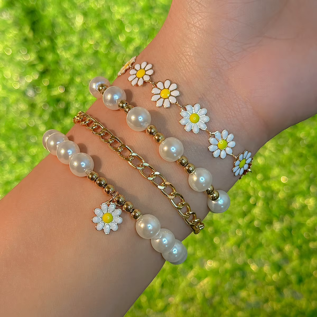Mn-Ensemble de bracelets rétro Pearl Destroy Andrand pour dames, style bohème, breloque élégante, accessoires de bijoux, fête