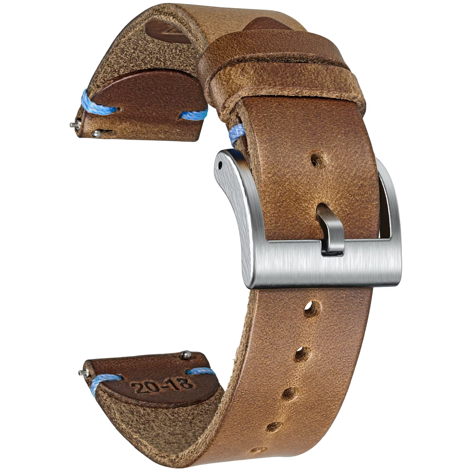 Horween-Bracelets de montre en cuir faits à la main