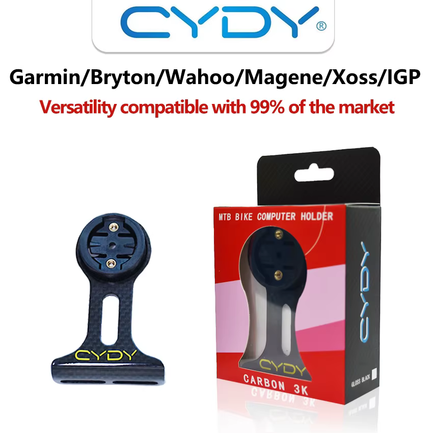 Support GPS CYDY Carbon 3K pour vélo (Garmin