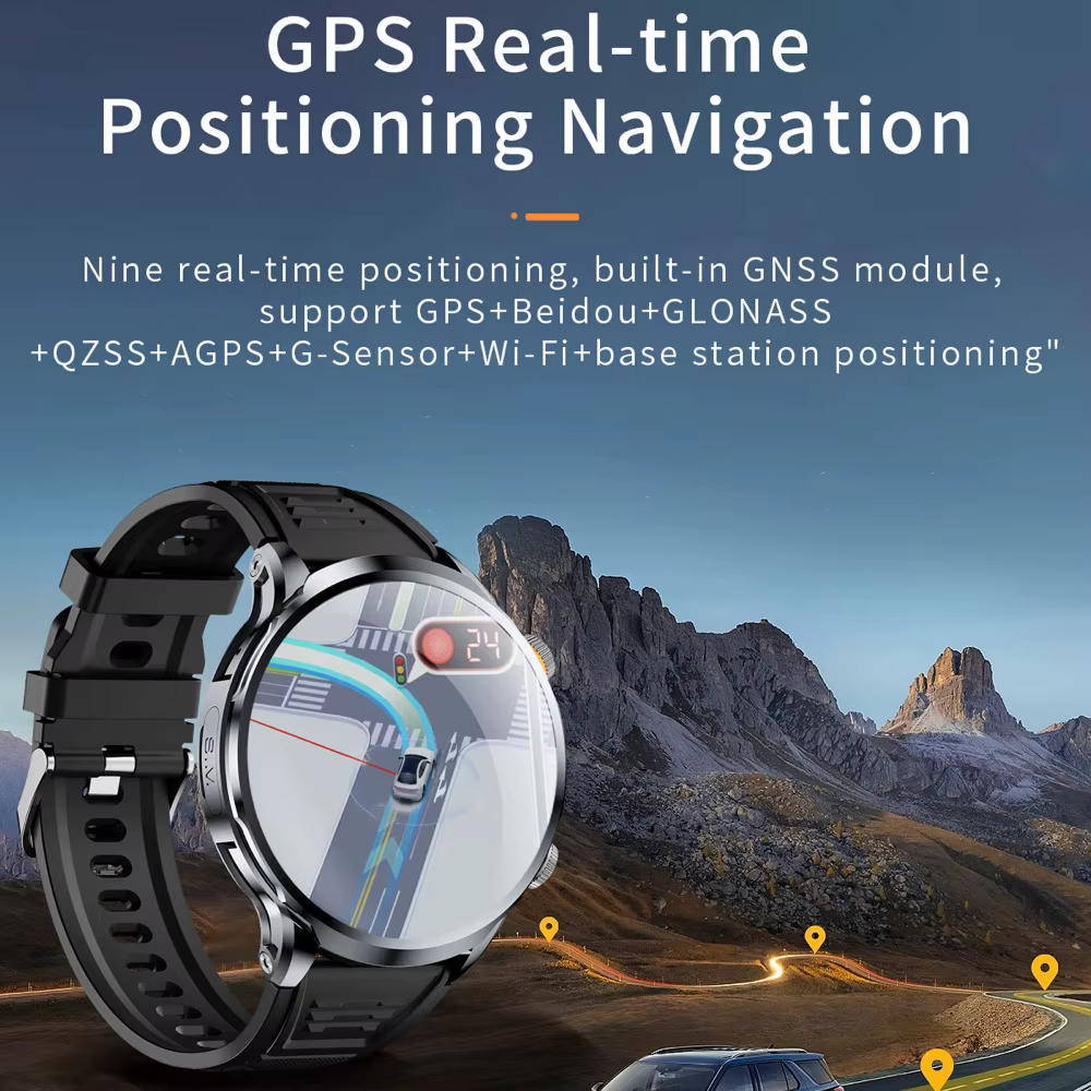 Nouveaux hommes 4G montres intelligentes GPS carte SIM Wifi caméra NFC 32G ROM APP télécharger sport Fitness appel vidéo Smartwatch étanche