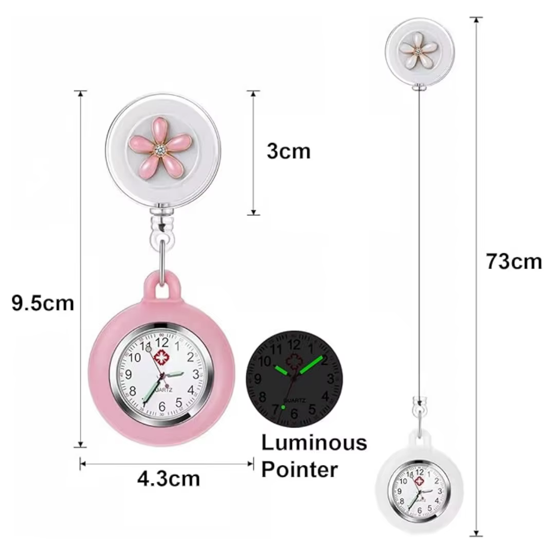 Montre à clipser pour infirmière