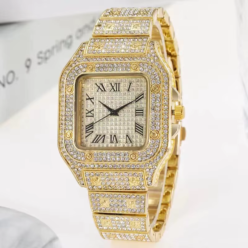 Montres de luxe en diamant pour hommes et femmes