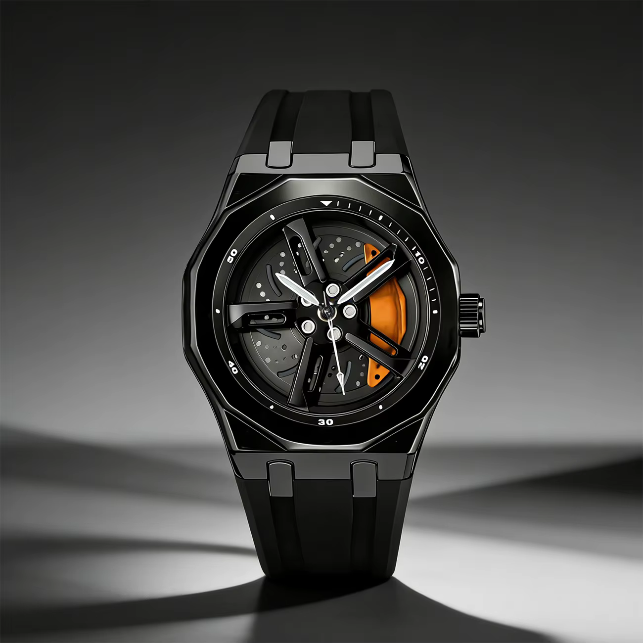 Nouvelle montre pour homme de haute qualité avec un design à roues rotatives