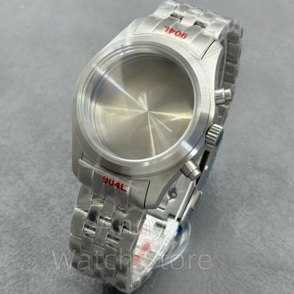 Boîtier de montre de plongée en verre saphir bombé de 38 mm