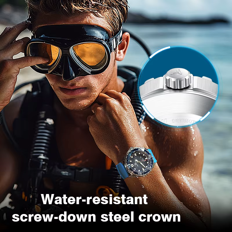 NORTH EDGE 2025 nouvelle montre de plongée à énergie solaire TRITON hommes montres à Quartz de luxe