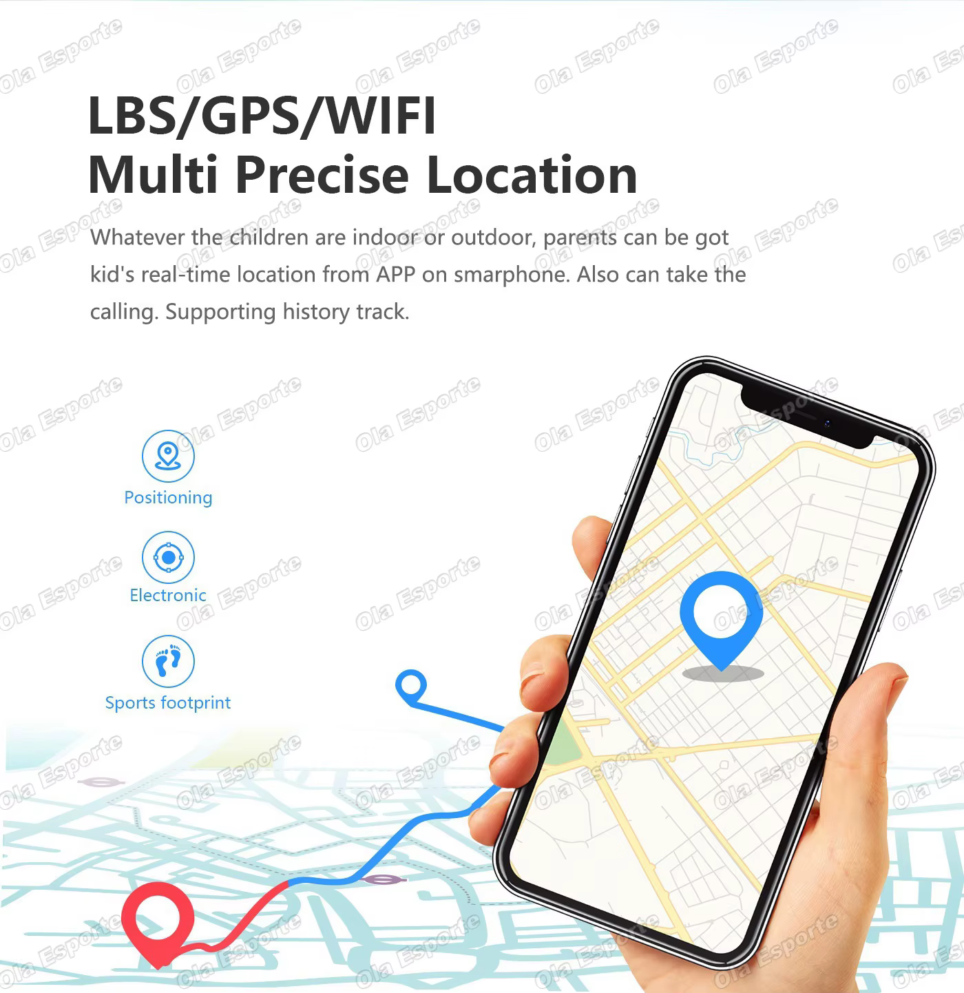 4G carte SIM enfants Smartwatch LBS GPS positionnement + WiFi localisation appel montre intelligente USB charge montres
