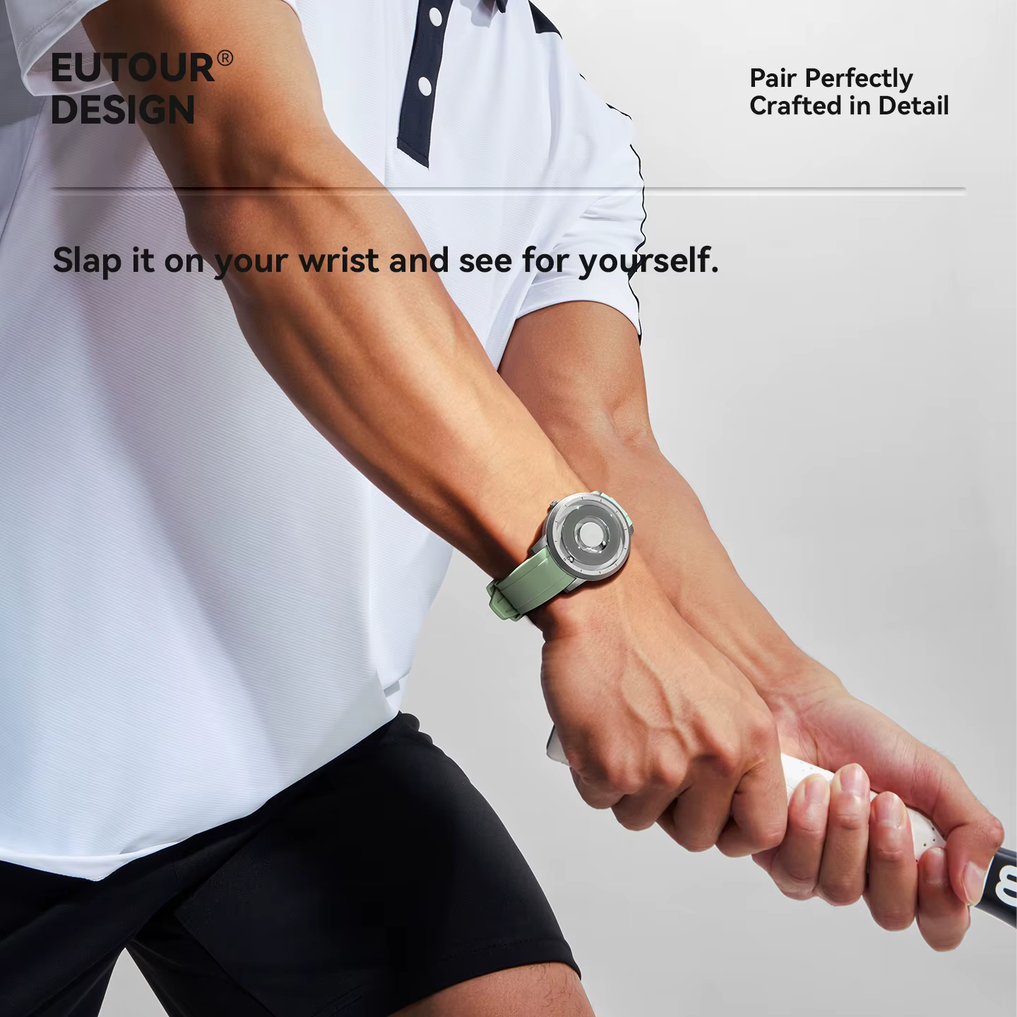 EUTOUR Stardard qualité aimant montre classique 5 ATM étanche E024 édition de mise à niveau