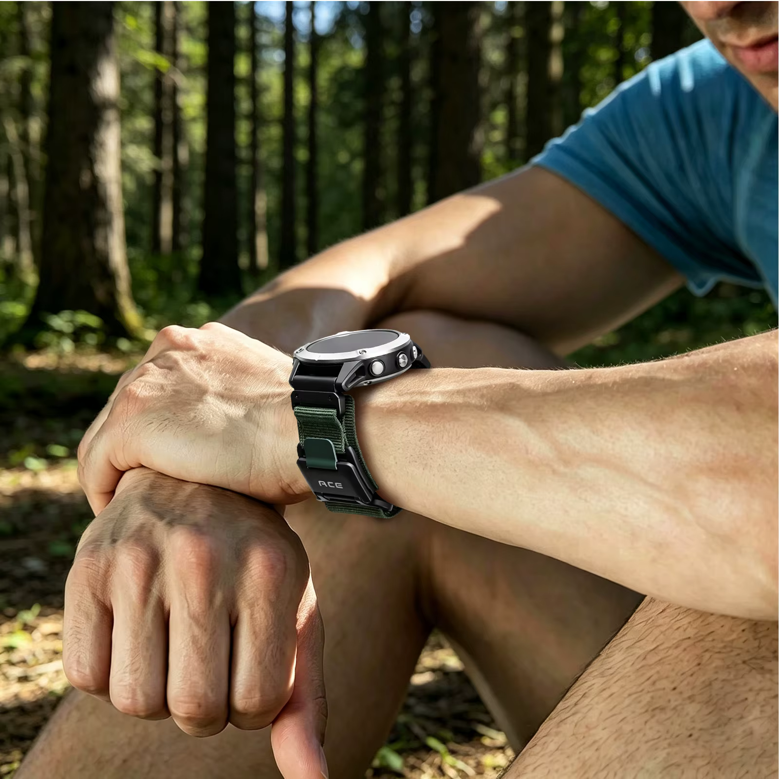 Bracelet en nylon de haute qualité spécial Garmin QuickFit - 22/26 mm