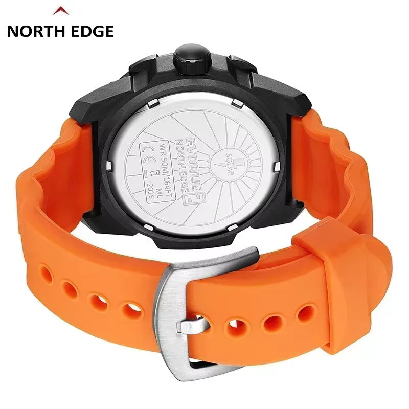 NORTH EDGE EVOQUE 2 Montre numérique à énergie solaire pour hommes
