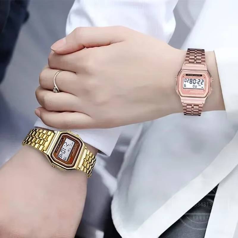 Montres numériques LED de luxe pour hommes