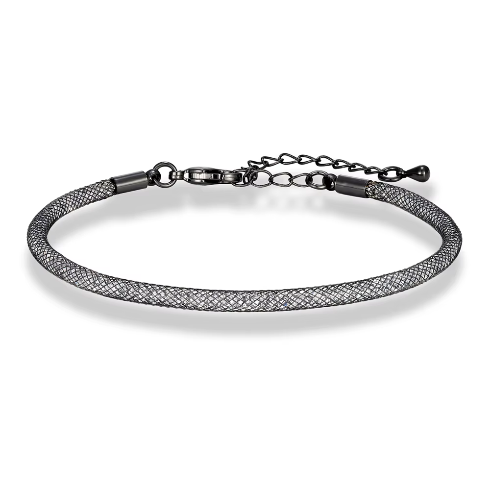 Bracelet ajustable en maille de cristal tendance pour hommes et femmes