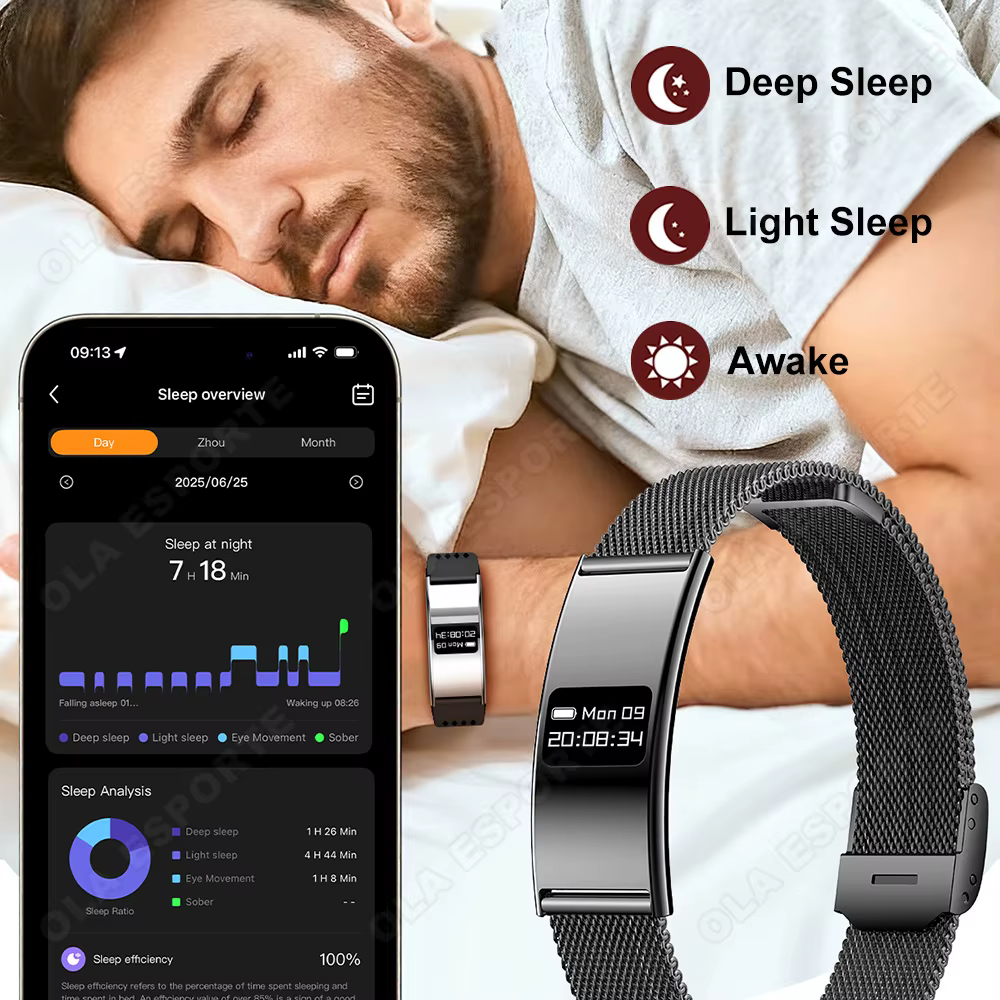 Nouvelle montre connectée ultra-fine pour hommes