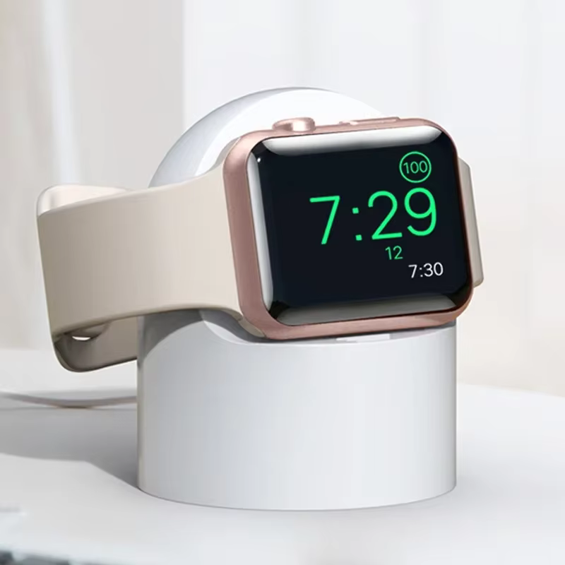 Station de chargement en Silicone pour Apple Watch série 11 10 9 8 7 6 5 SE Ultra 3 2 1