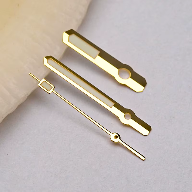 Aiguilles de montre or argent NH35 NH36 C3 vert lumineux