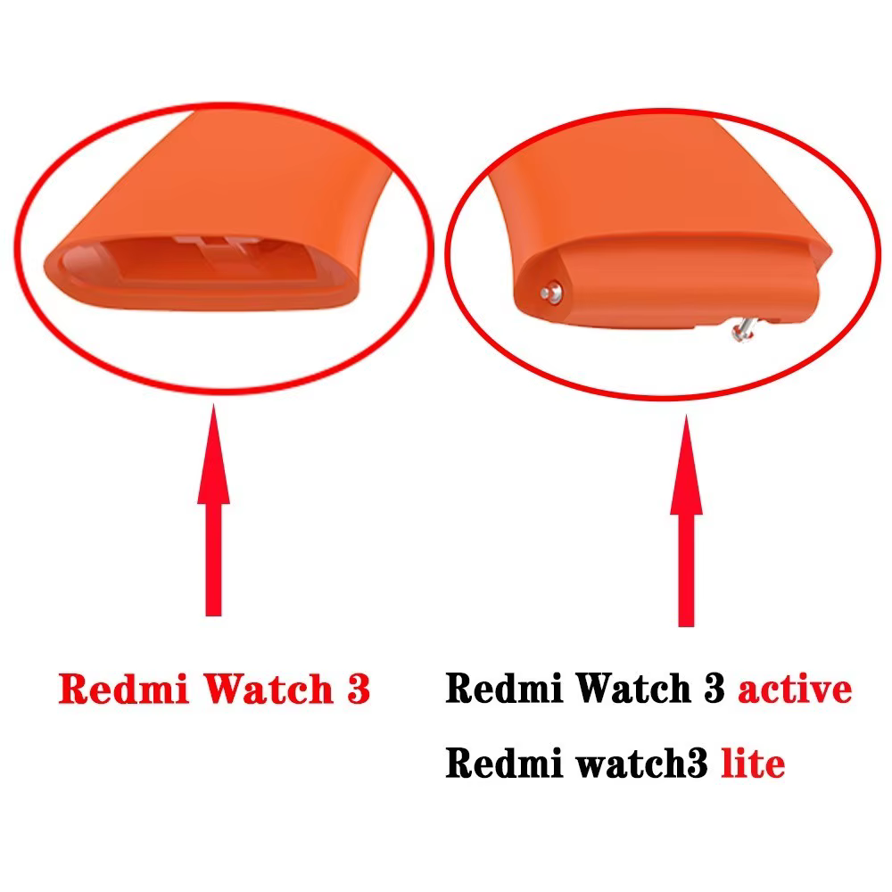 Pour le remplacement du bracelet en silicone Xiaomi Redmi Watch 3 3 Active 3 Lite