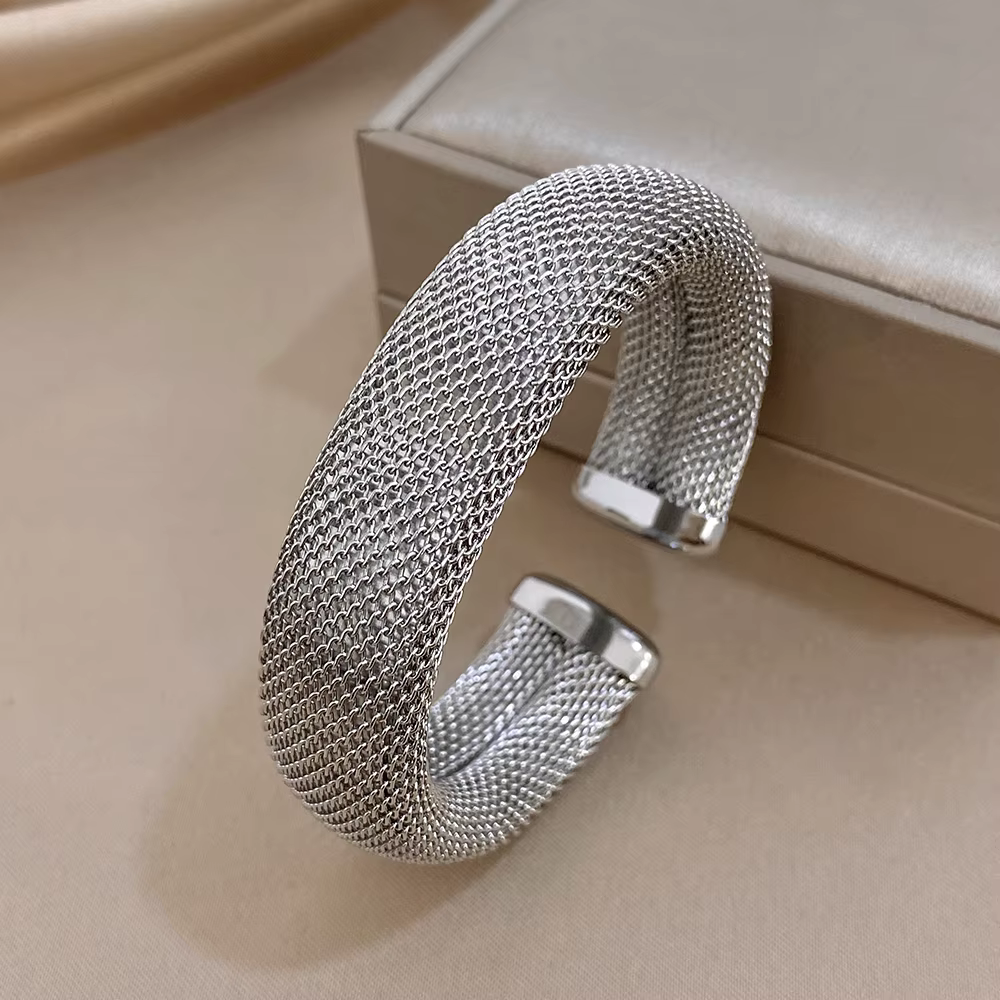 Greatera – Bracelet ouvert en acier inoxydable
