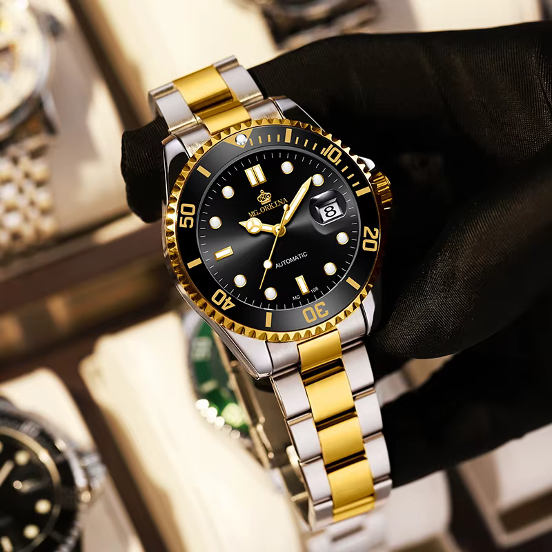 Montres-bracelets mécaniques étanches pour hommes