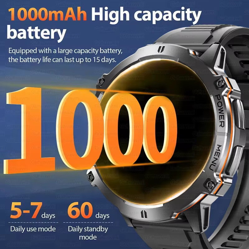 2025 nouveau 100M étanche natation montre intelligente pour hommes 1.73 ''AMOLED écran GPS positionnement Bluetooth appel sport Bracelet intelligent