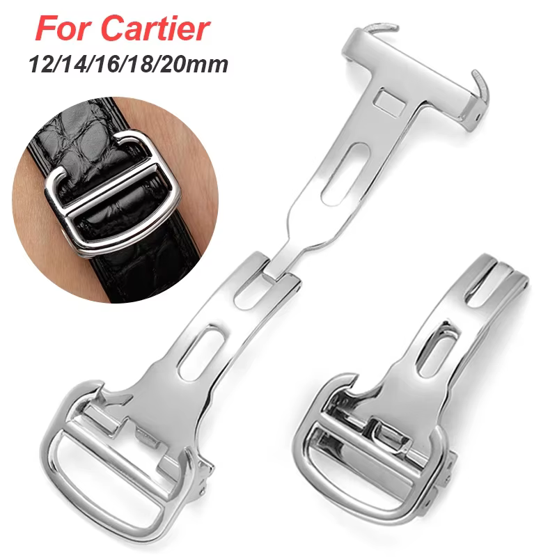 Fermoir pliable pour bracelet de montre Cartier