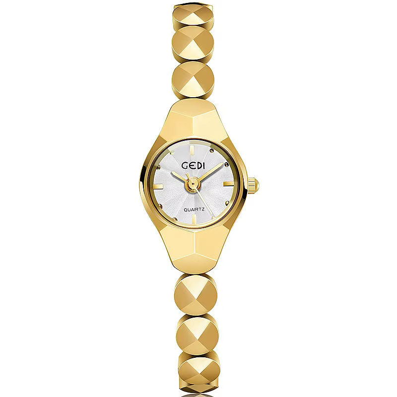 Bleu femmes montre lumière luxe à la mode Bracelet en métal montres