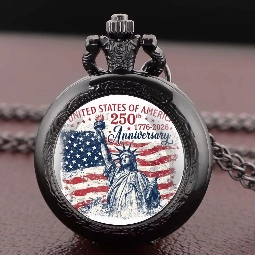 Montres de poche vintage en verre bombé à quartz