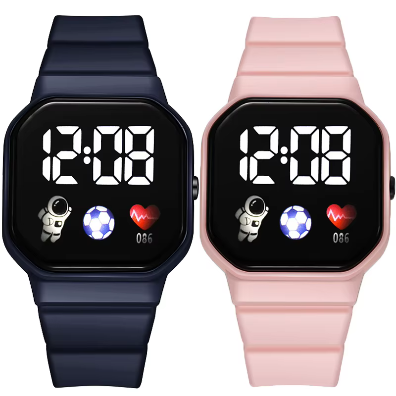 Montre de Sport numérique LED pour enfants