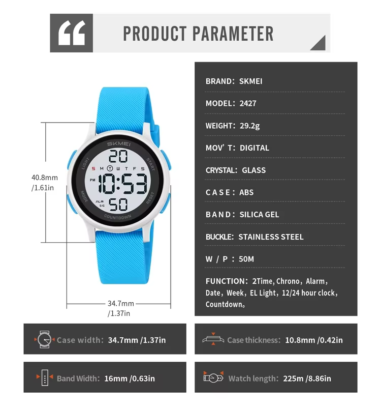 Montre électronique pour enfant SKMEI 2427