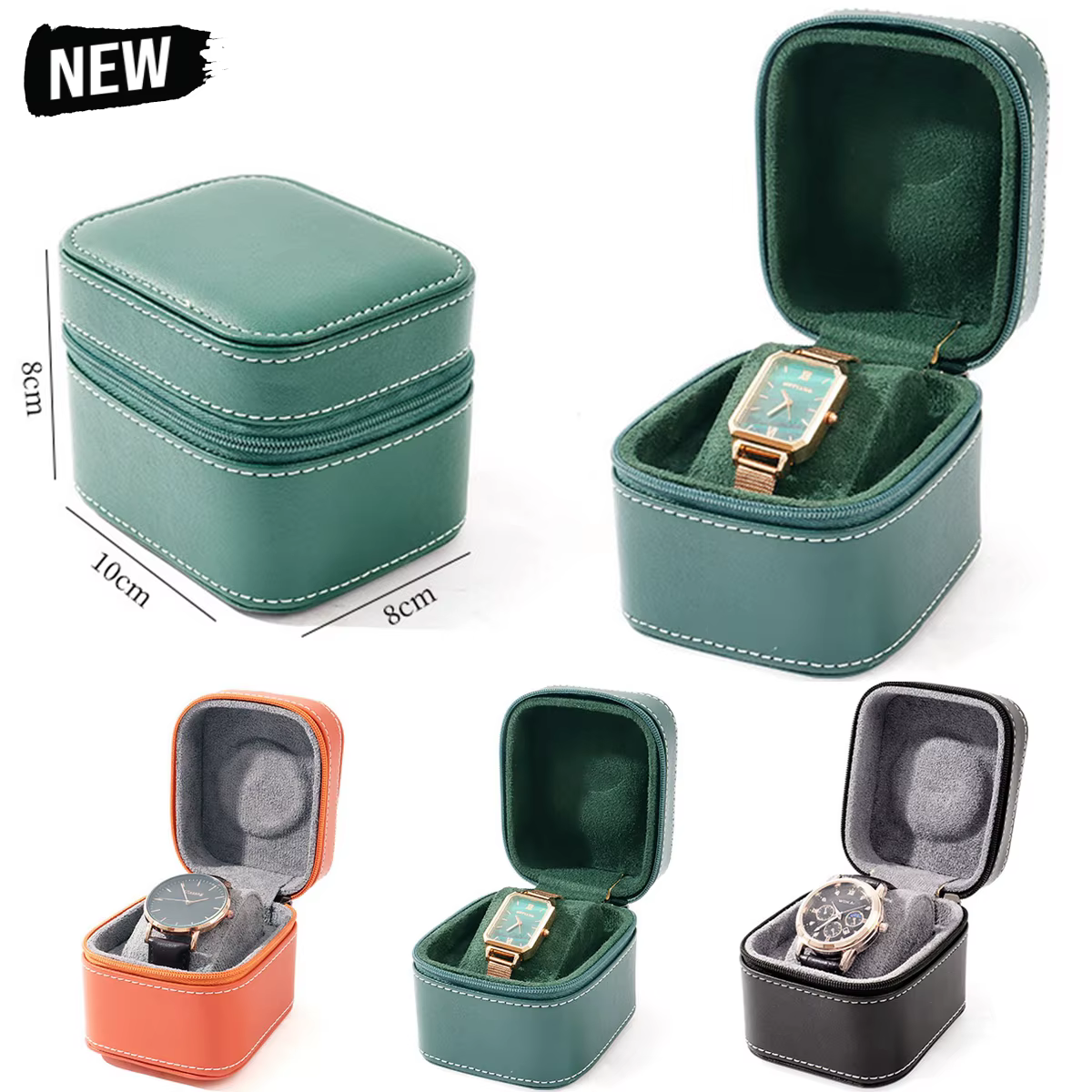 Boîtier de montre unique en cuir PU