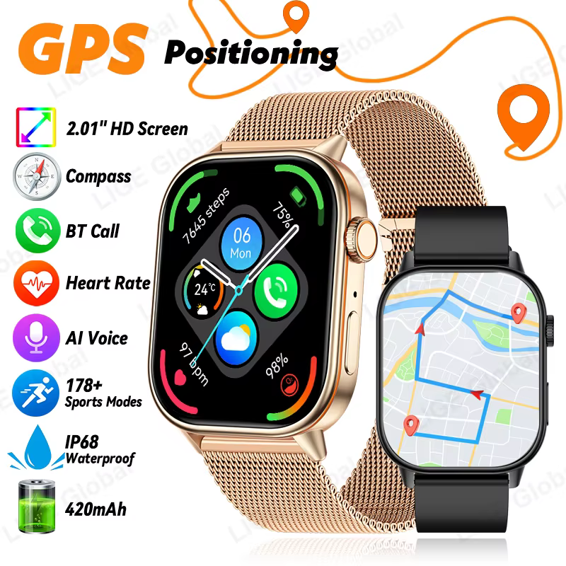 Montre connectée GPS LIGE 2026 pour femmes