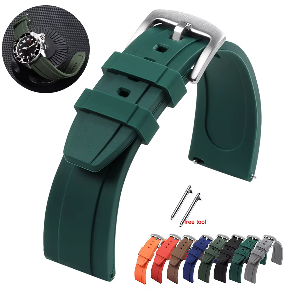 Bracelet universel en caoutchouc imperméable pour Rolex 20mm 22mm pour Armani pour Omega