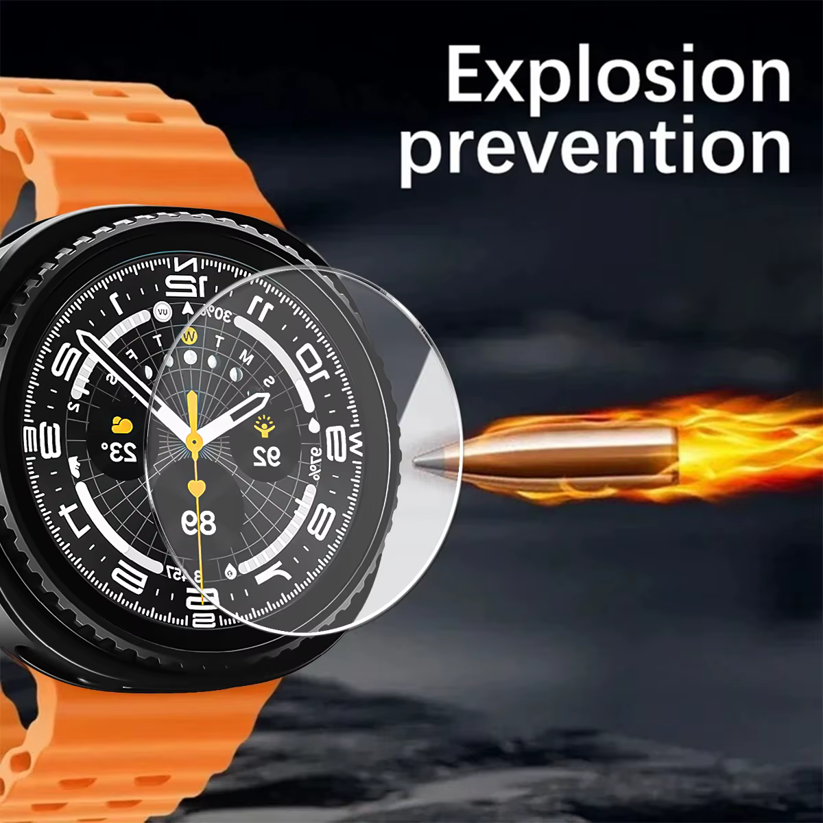 Verre trempé 9H pour Samsung Galaxy Watch 4 5 6 7 8 40/44mm Classic 42/46mm Watch7 Watch8 44 40mm