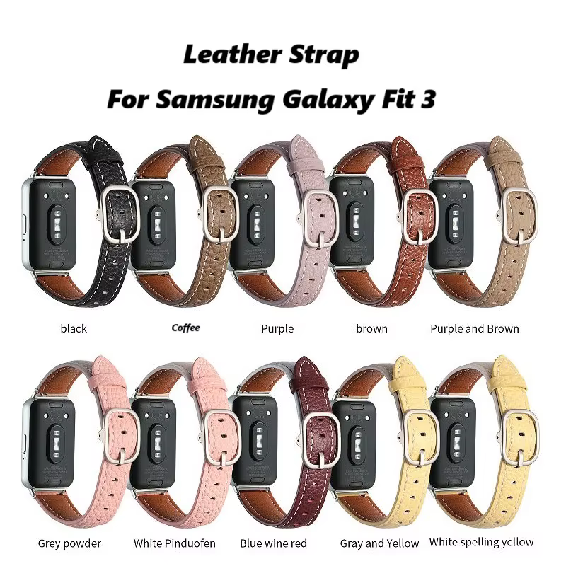 Bracelets en cuir pour Samsung Galaxy Fit 3