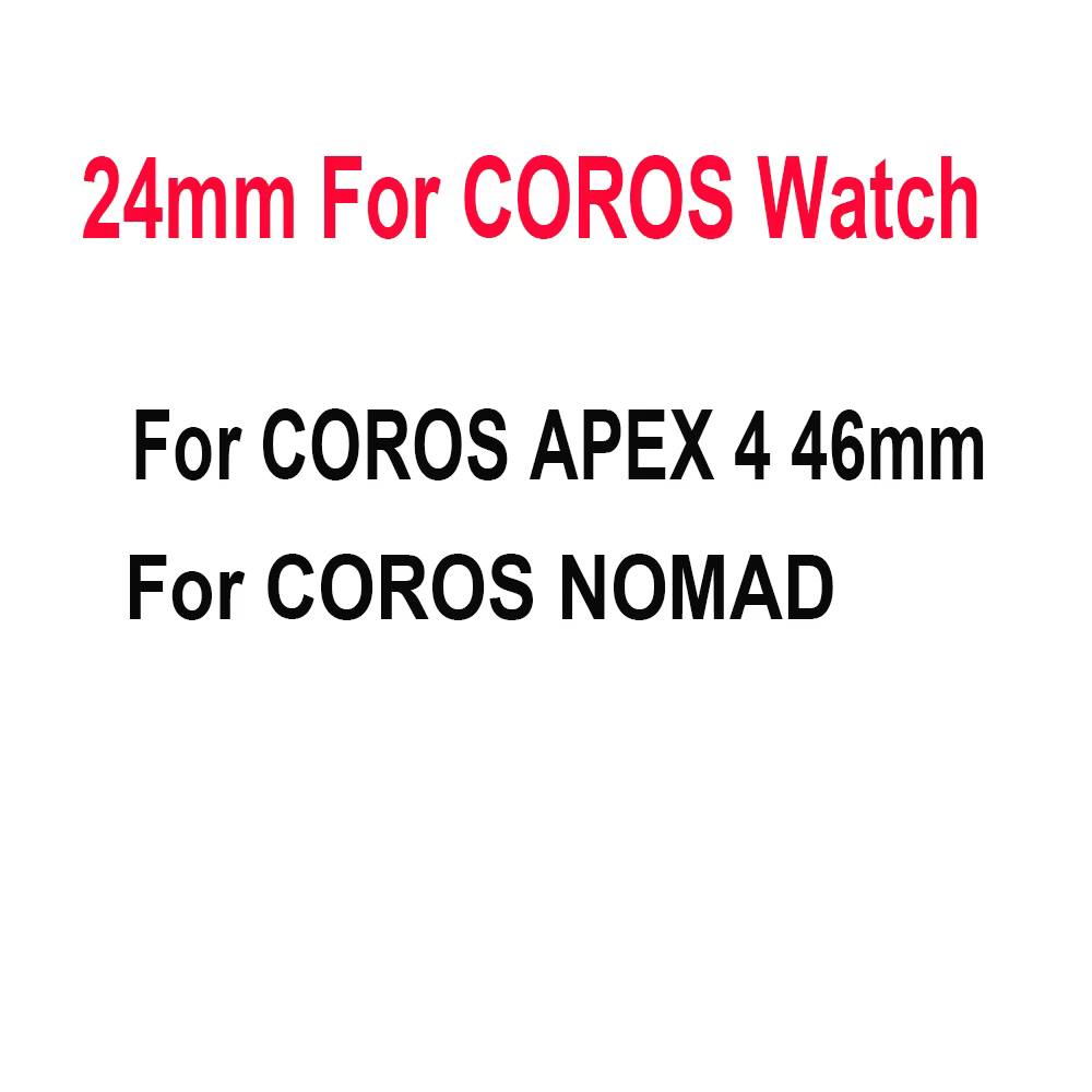 24mm Bracelet de montre en Silicone pour COROS APEX 4 46mm