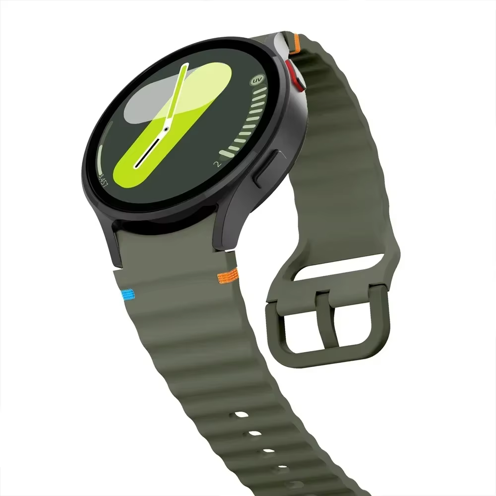 Bracelet de ceinture de sport en silicone pour Samsung Galaxy Watch 7, FE, 5 Pro, 6/4 Classic, 44mm, 40mm, Original Strap
