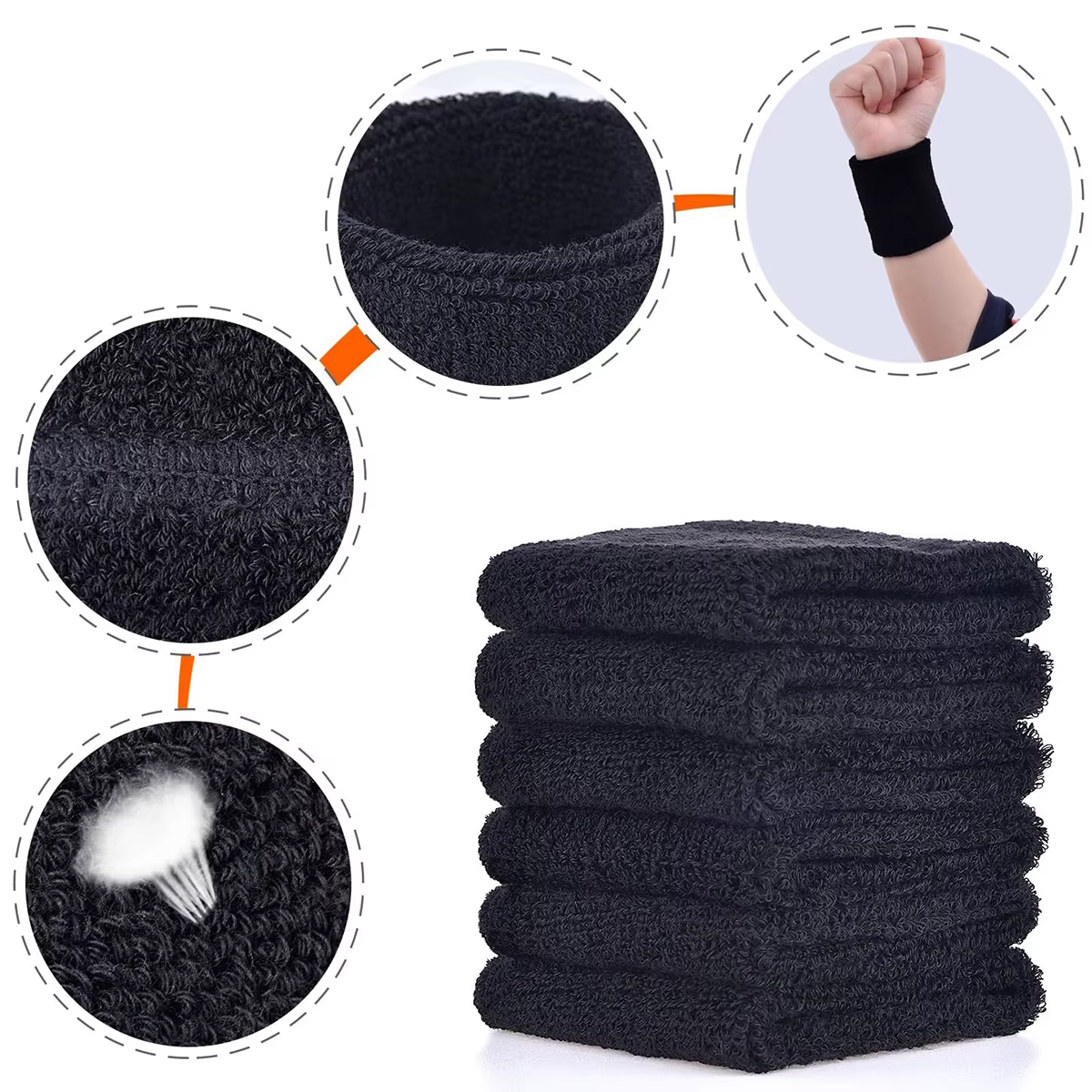 Bracelet de sport absorbant la sueur