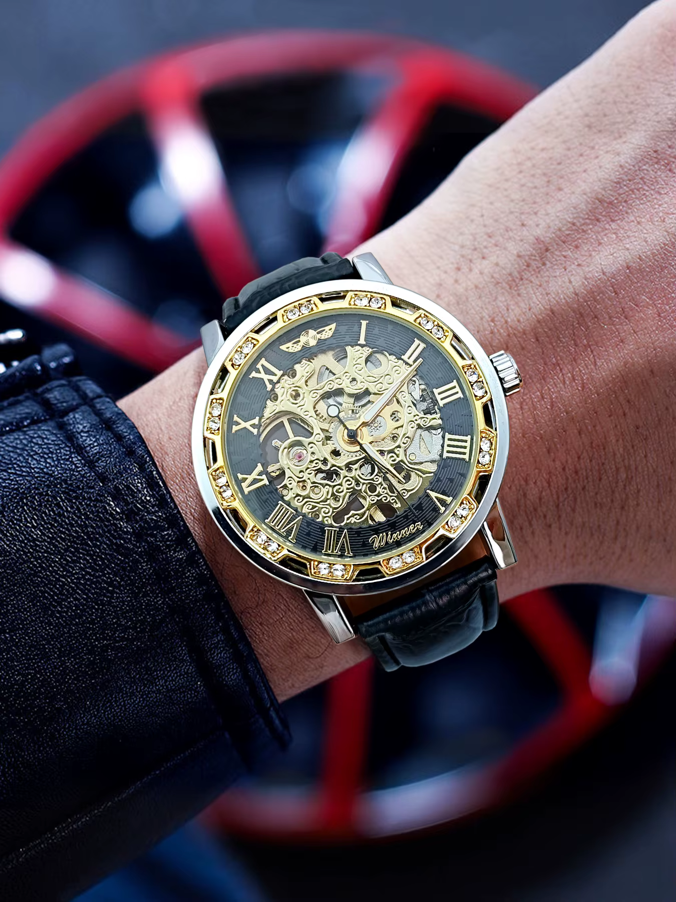 Montre mécanique rétro haut de gamme pour homme