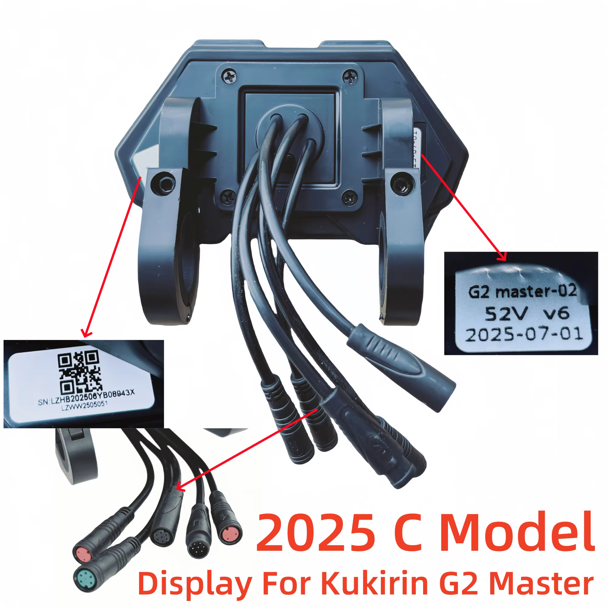 Écran LCD pour scooter électrique Kukirin NipMaster Prada, accessoires de compteur numérique d'origine