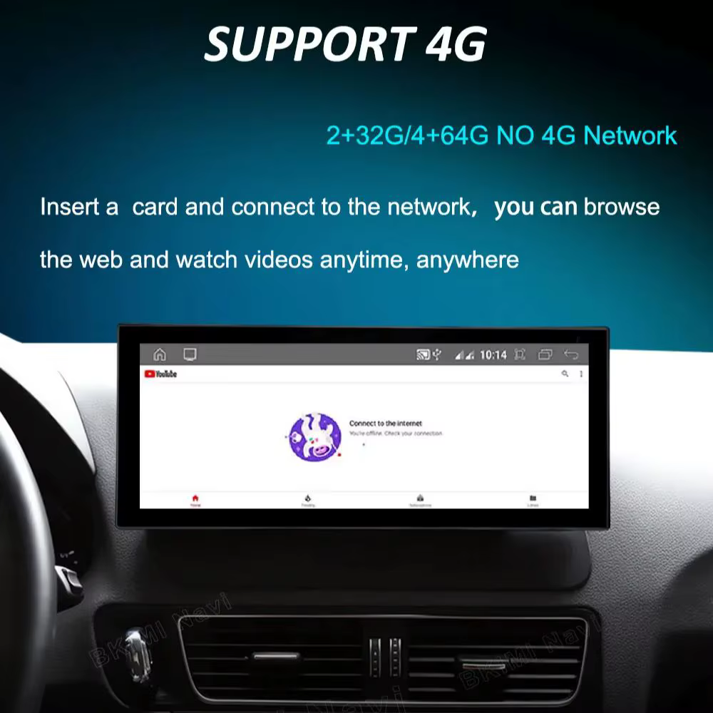 Accessoires pour Audi Q5 2009 2010 2011 2012 2013 - 2017 Android 16 GPS Navigation 4G Autoradio Lecteur multimédia vidéo DSP Auto