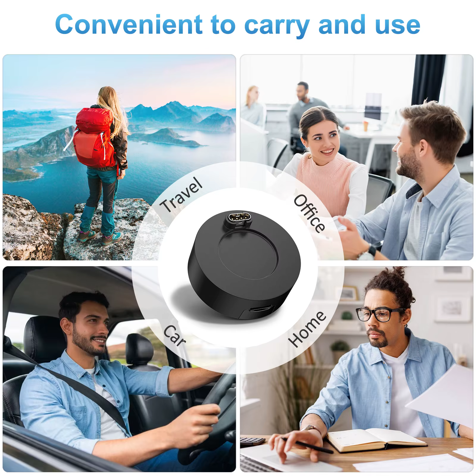 Chargeur de montre à tête unique pour Garmin instinct 2 Venu2/VenuSq2/3/3S Fenix 5/6/7 Vivoactive4/4S/3