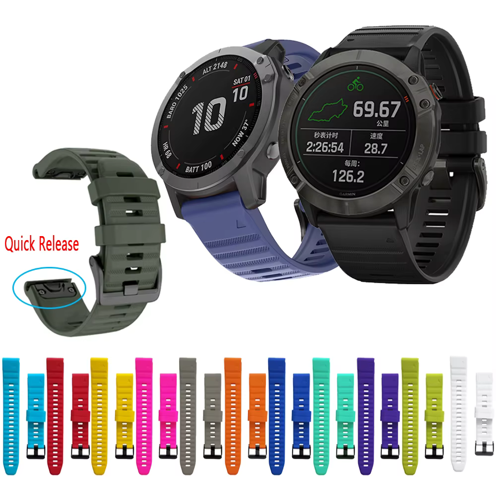 Bracelet de Montre en Silicone à Dégagement Rapide