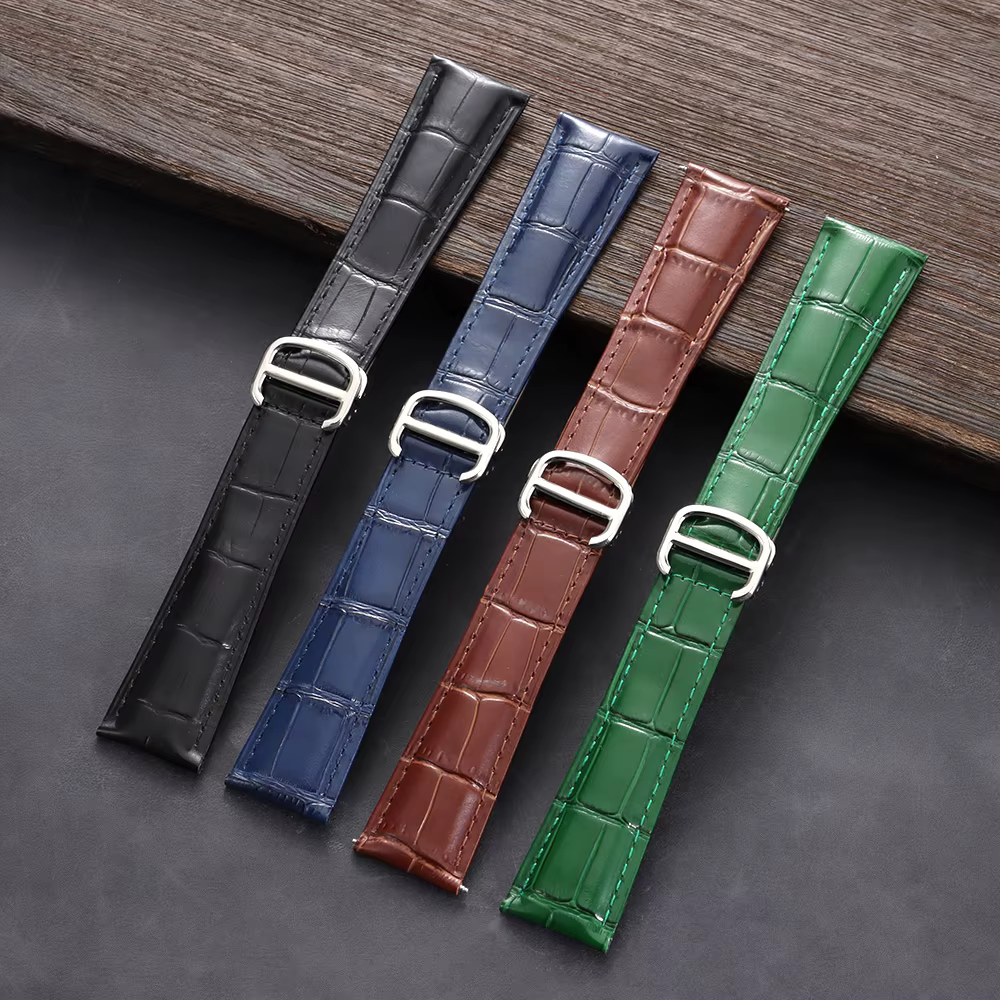 Nouveau bracelet de montre à motif Crocodile 18mm 20mm 22mm